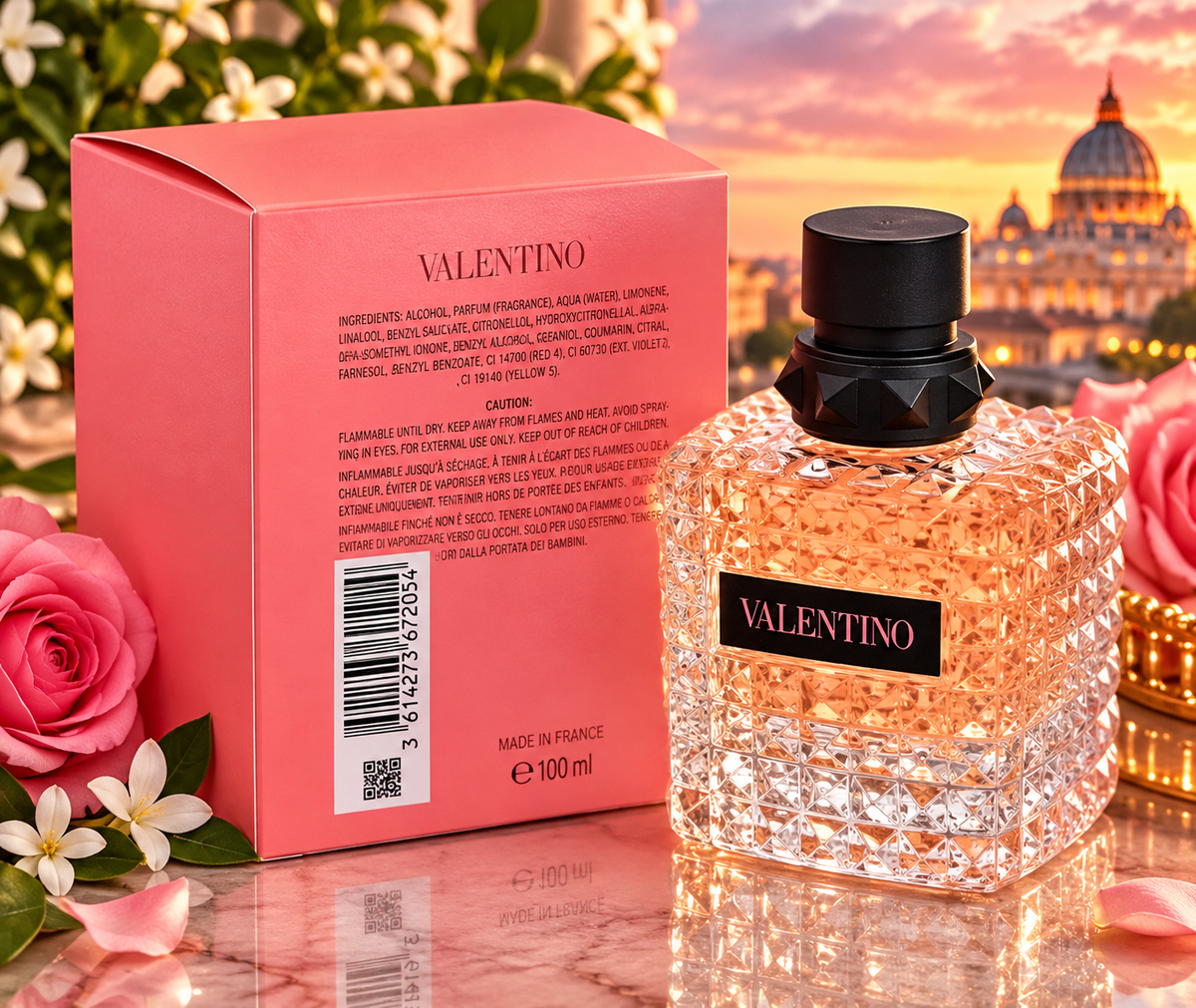 Valentino Donna Born In Roma Coral Fantasy Eau de Parfum for Women – 3.4 oz (100ml)