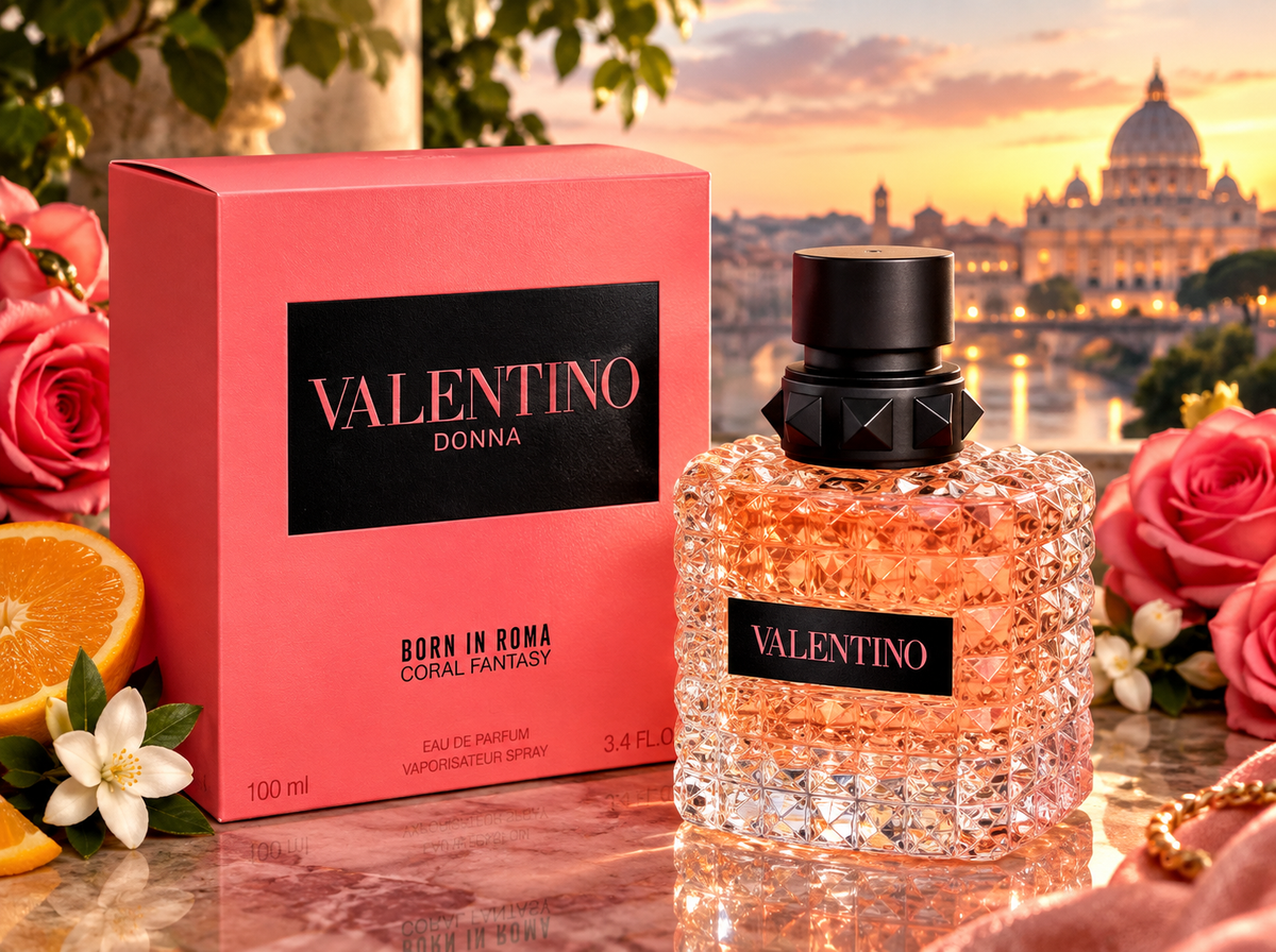 Valentino Donna Born In Roma Coral Fantasy Eau de Parfum for Women – 3.4 oz (100ml)