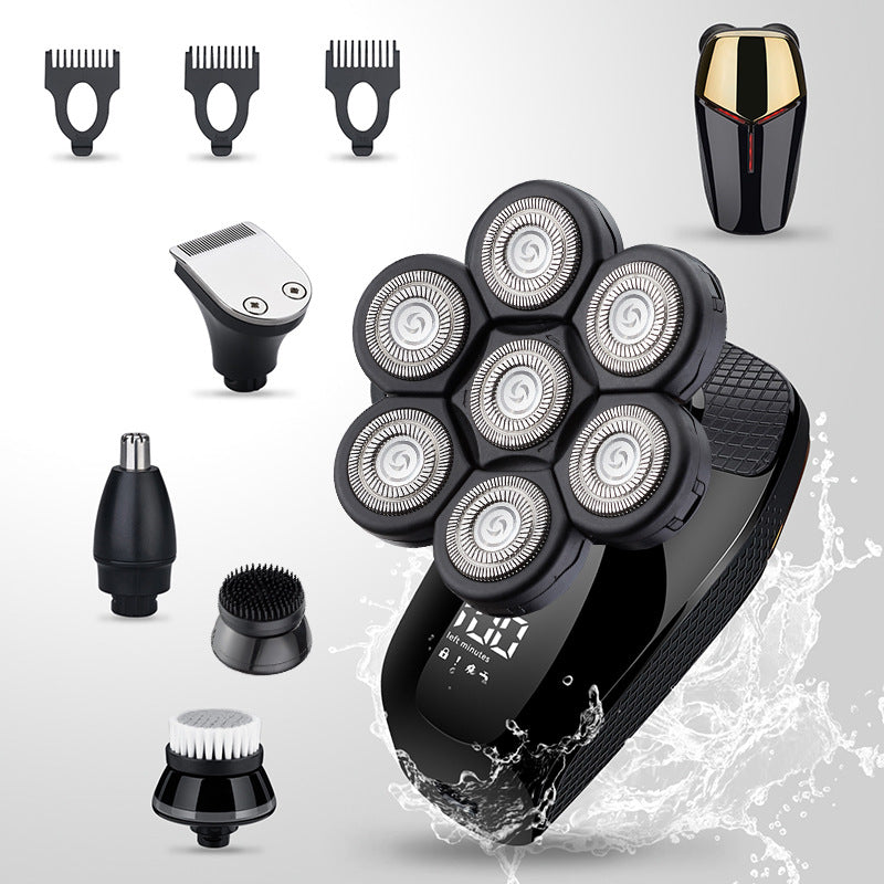 Rechargeable Electric Shaver with Digital Display
