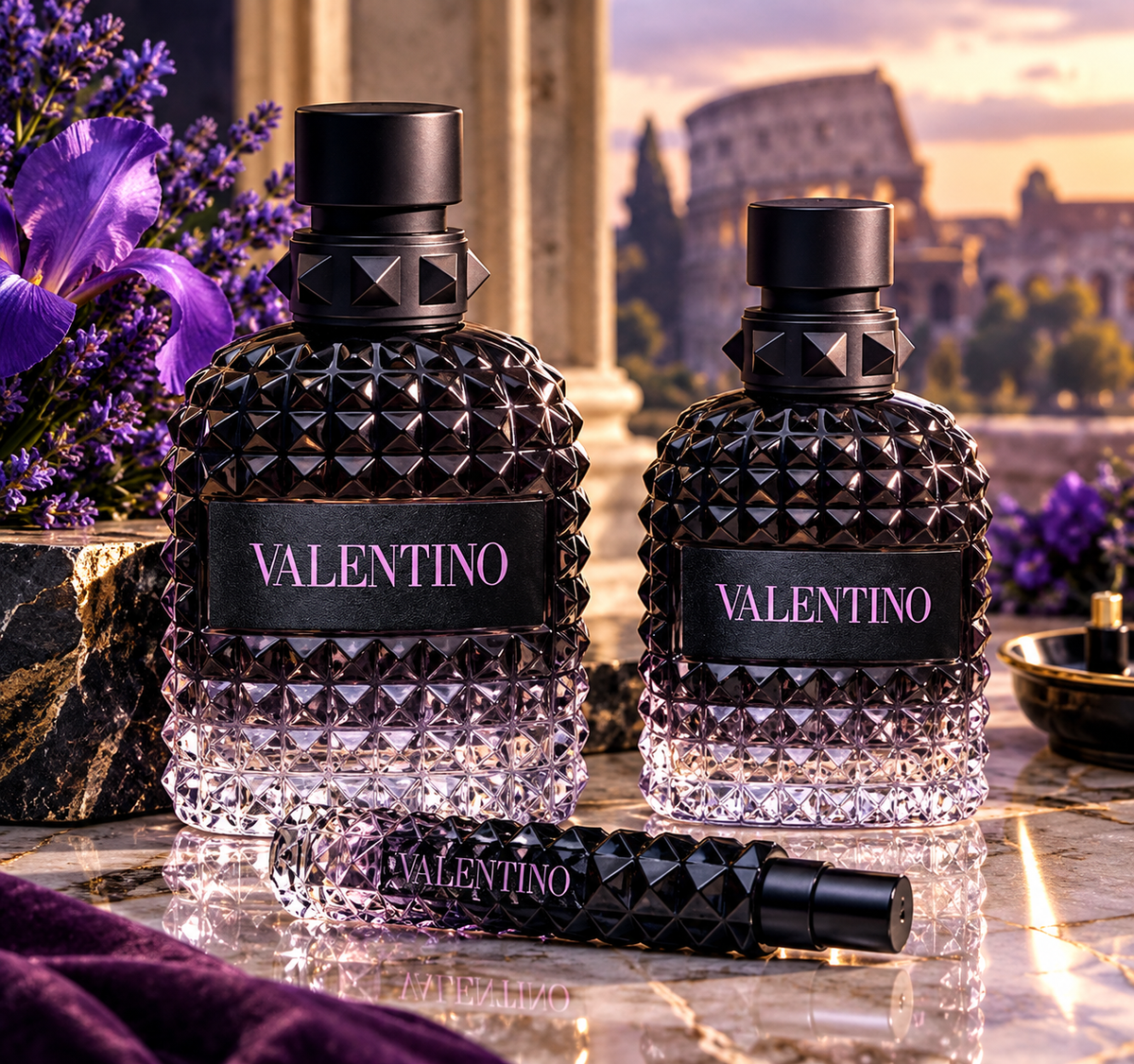 Valentino Born in Roma Uomo Purple Eau de Toilette for Men – 3.4 oz (100ml)