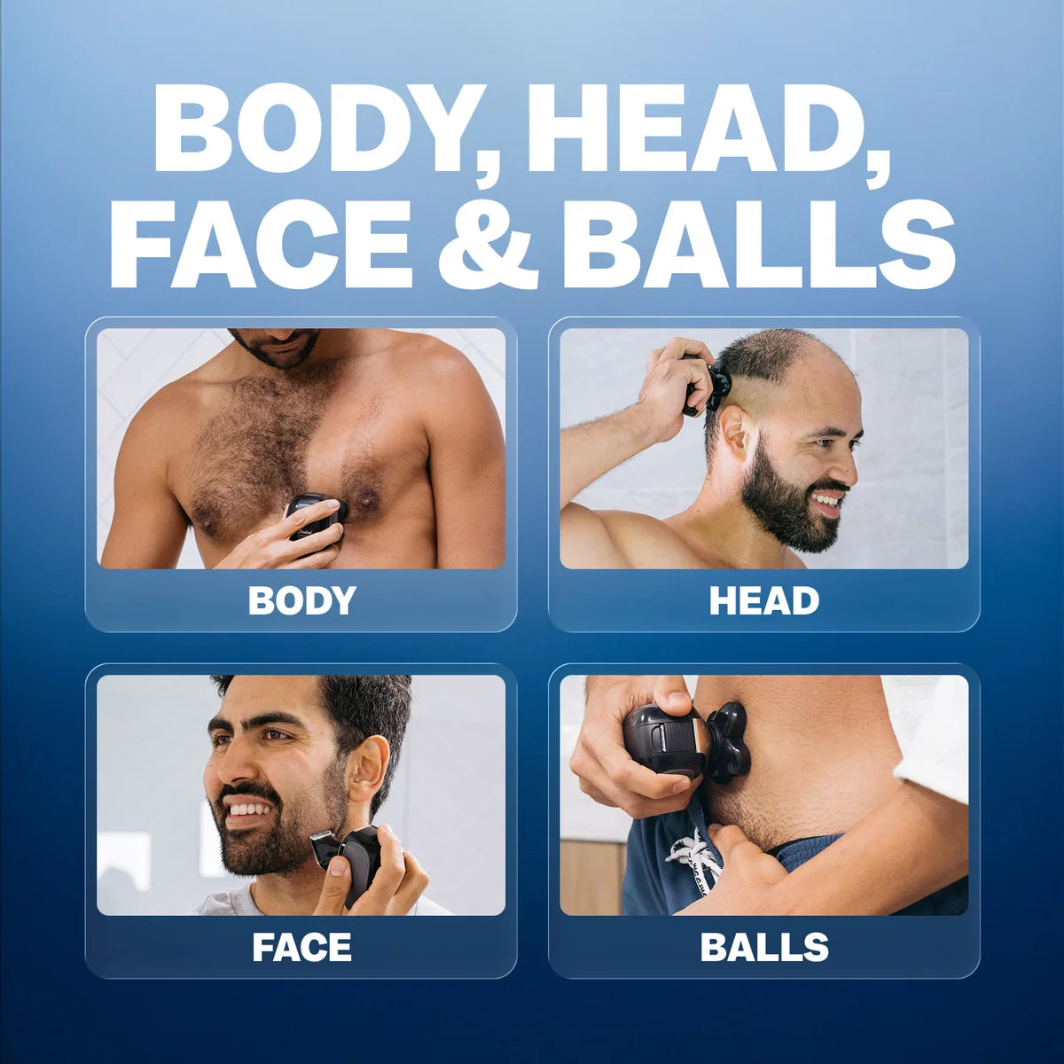 Rechargeable Electric Shaver with Digital Display