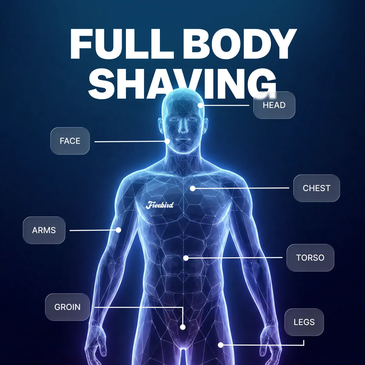 Rechargeable Electric Shaver with Digital Display