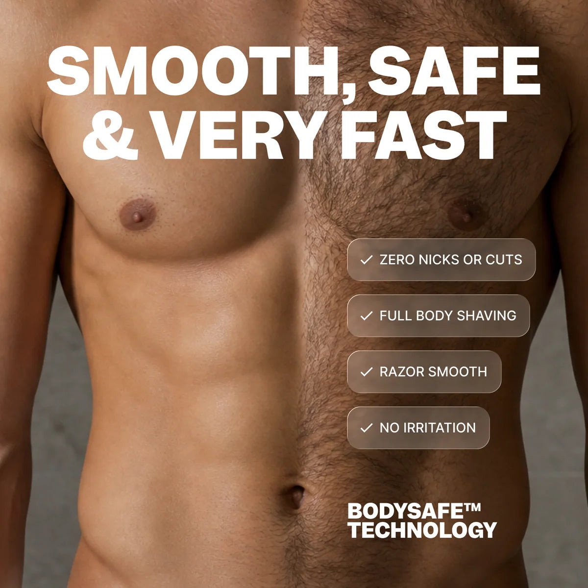 Rechargeable Electric Shaver with Digital Display