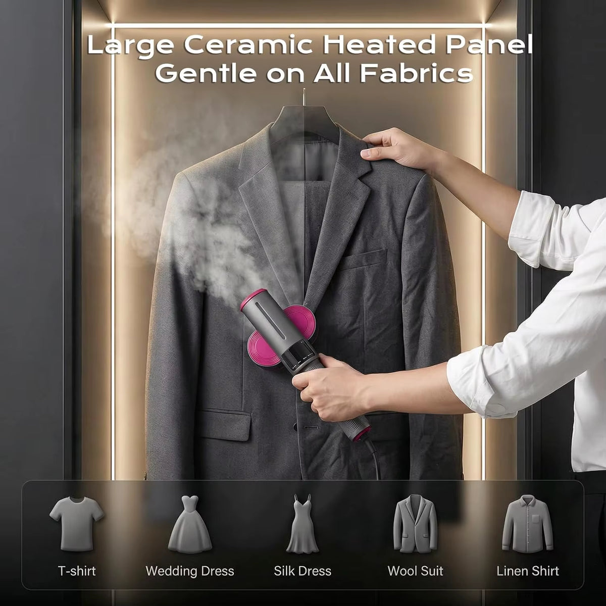 Steam Iron Portable Handheld Garment Iron Dry and Steam Iron for Clothes