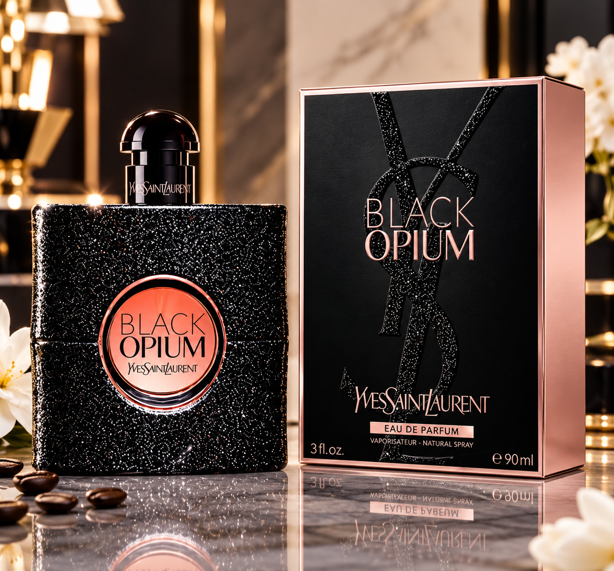 Yves Saint Laurent Black Opium Eau de Parfum 3.0 oz / 90 ml Perfume for Women