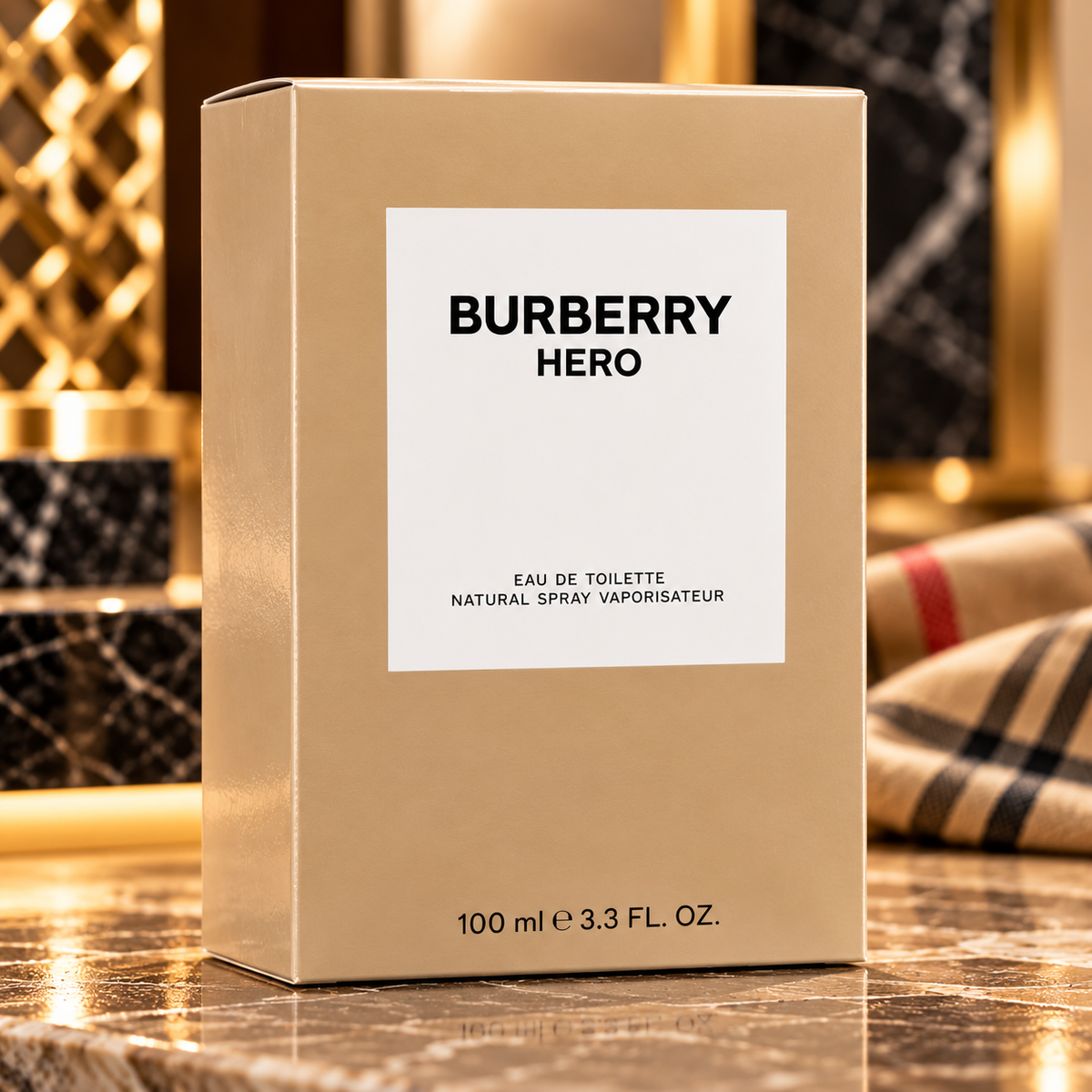 Burberry Hero Eau de Toilette Spray for Men 3.4 oz / 100 ml