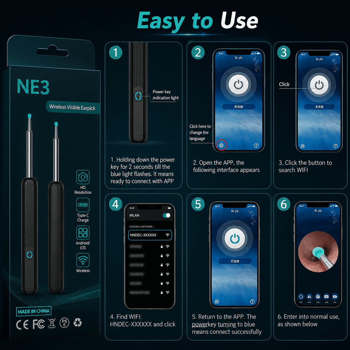 SNAPCART™ SMART VISUAL EAR CLEANER