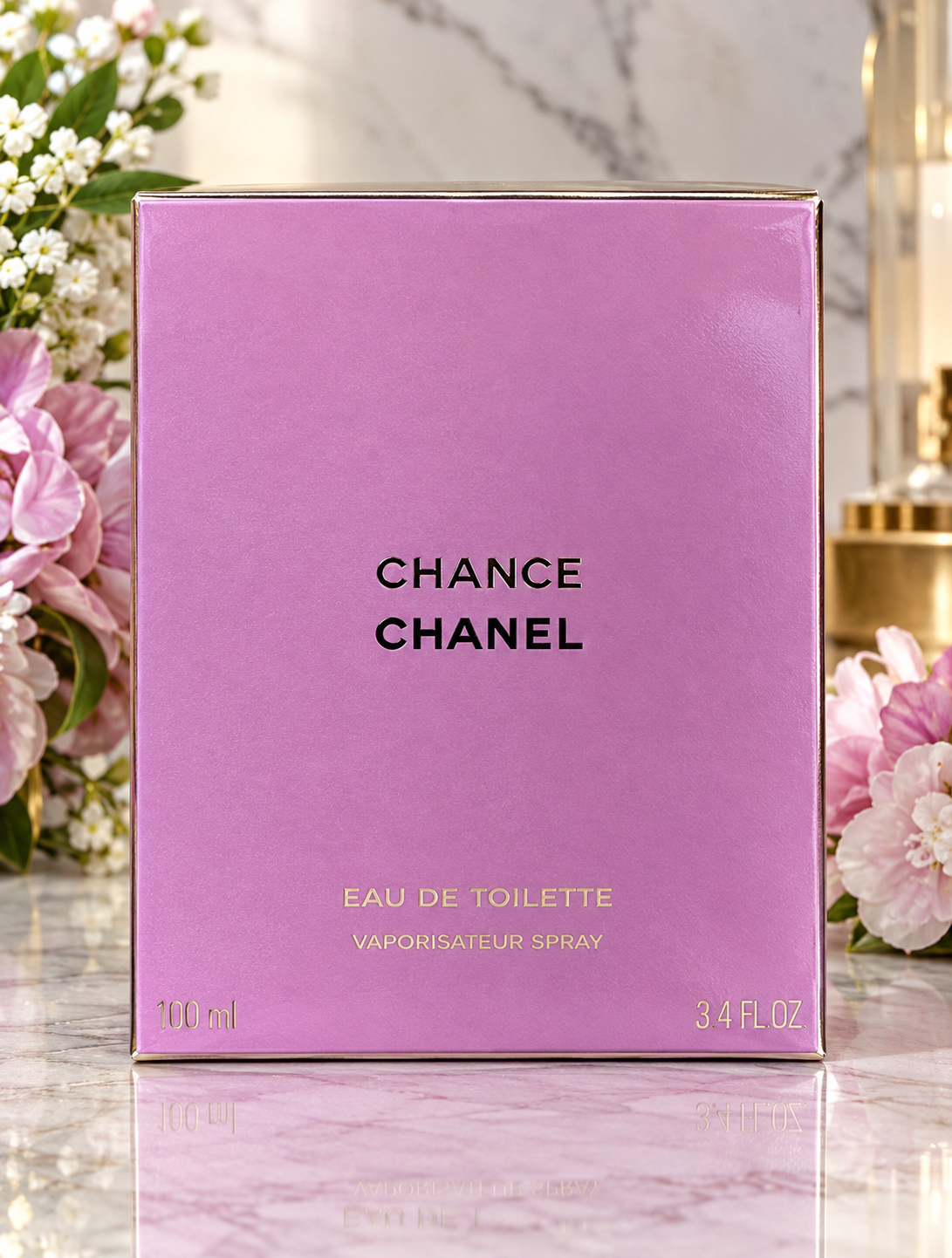 CHANEL Chance Eau de Toilette for Women, 3.4 oz / 100ml Spray
