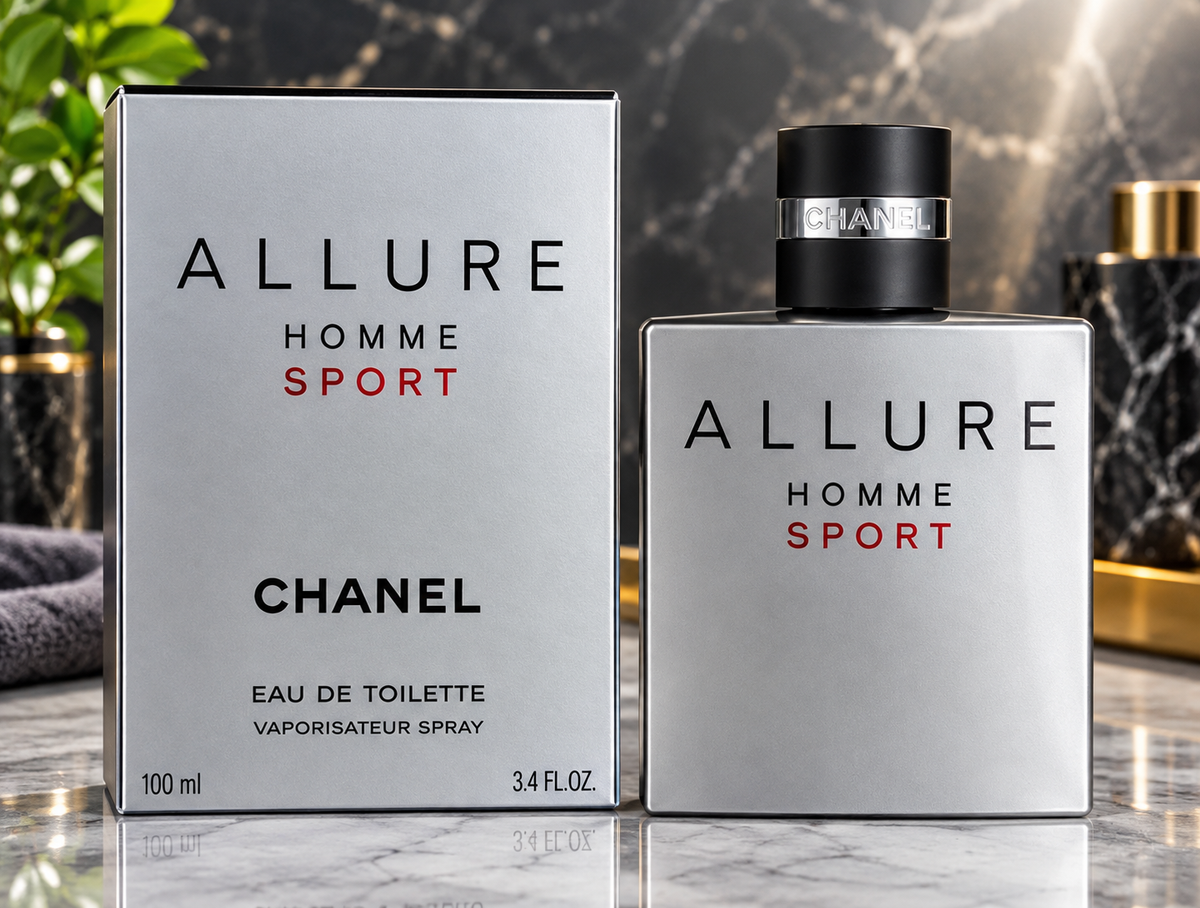 CHANEL Allure Homme Sport Eau de Toilette for Men, 3.4 oz / 100ml Spray