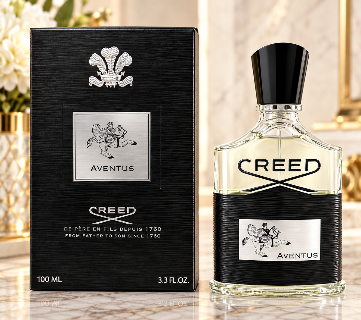 Creed Aventus Eau de Parfum for Men, 3.3 oz / 100ml, New & Sealed