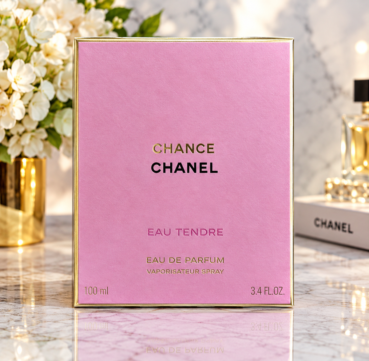 CHANEL Chance Eau Tendre Eau de Parfum for Women, 3.4 oz / 100ml,