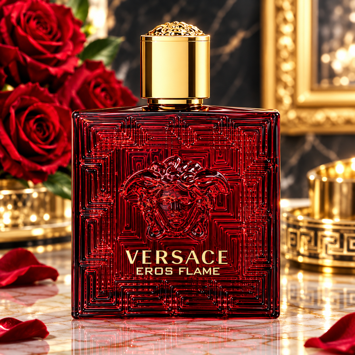 Versace Eros Flame Eau de Parfum 3.4 oz / 100ml Cologne for Men