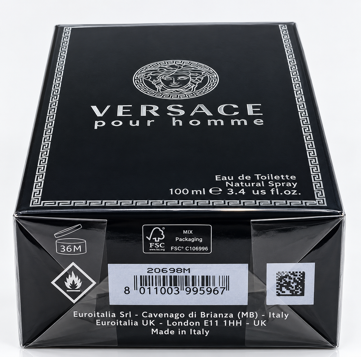 Versace Pour Homme Eau de Toilette 3.4 oz / 100ml Cologne for Men