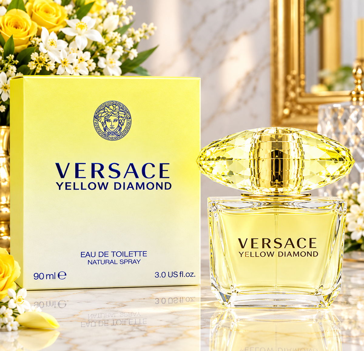 Versace Yellow Diamond Eau de Toilette 3.0 oz / 90ml Perfume for Women