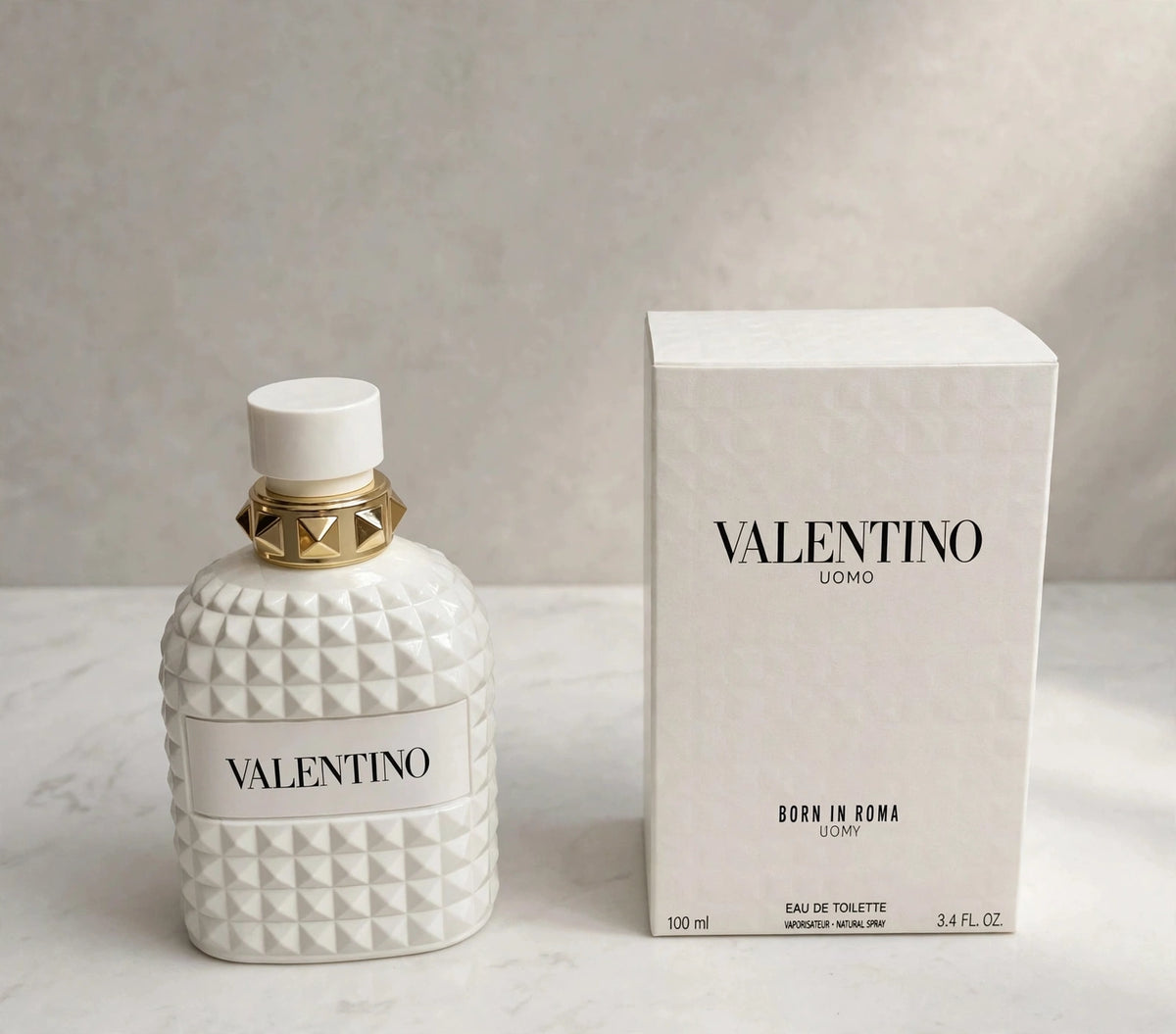 Valentino Uomo Born In Roma Ivory EDT for Men – 3.4 oz / 100 mL