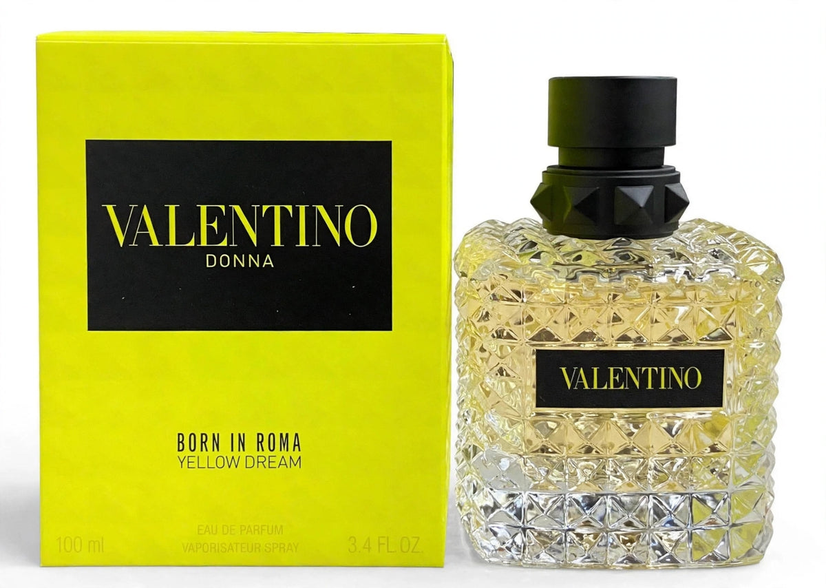 Valentino Born in Roma Donna Yellow EDP for Women – Floral Perfume, 3.4 oz / 100 mL