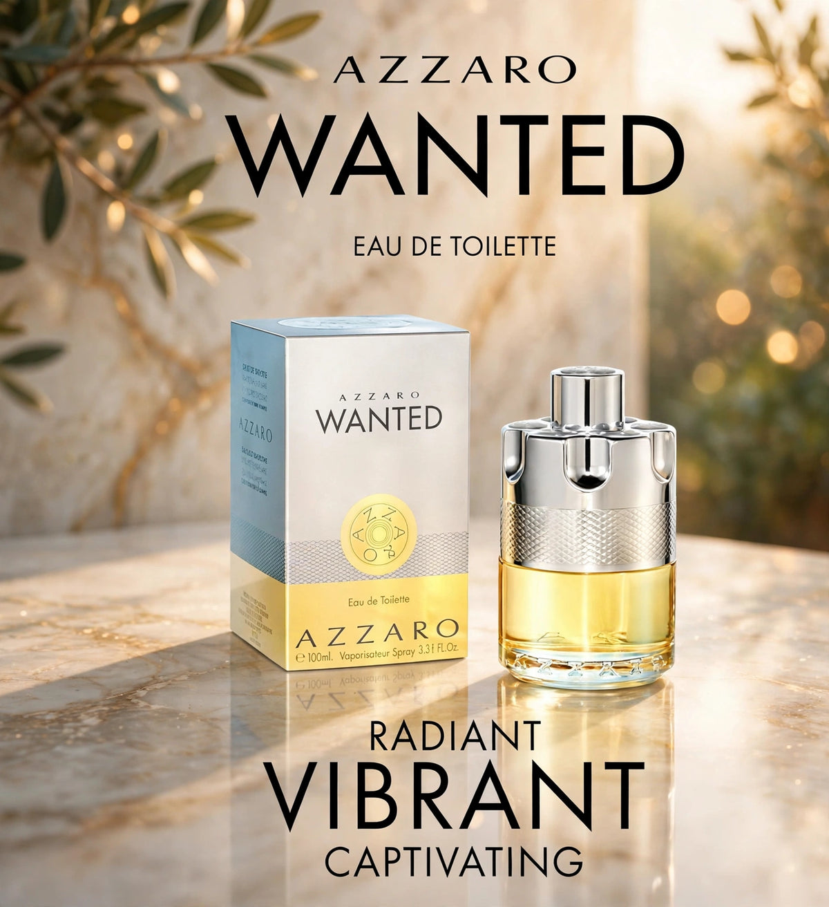 Azzaro Wanted EDT for Men – 3.3 oz / 100 mL