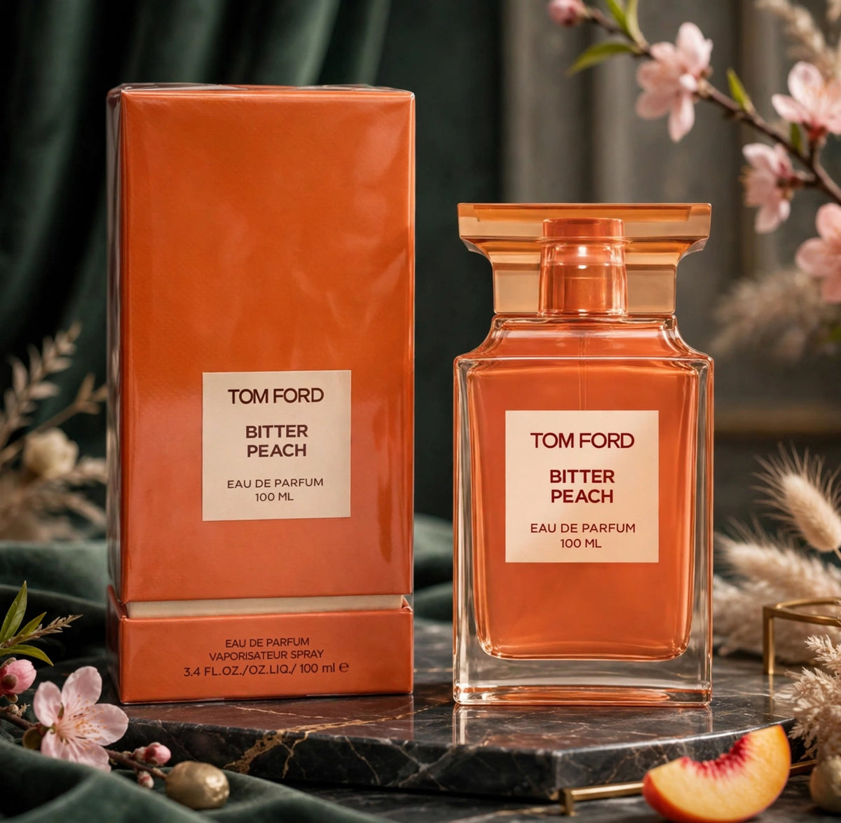 Tom Ford Bitter Peach Eau de Parfum – Unisex Perfume, 3.4 oz / 100 ml