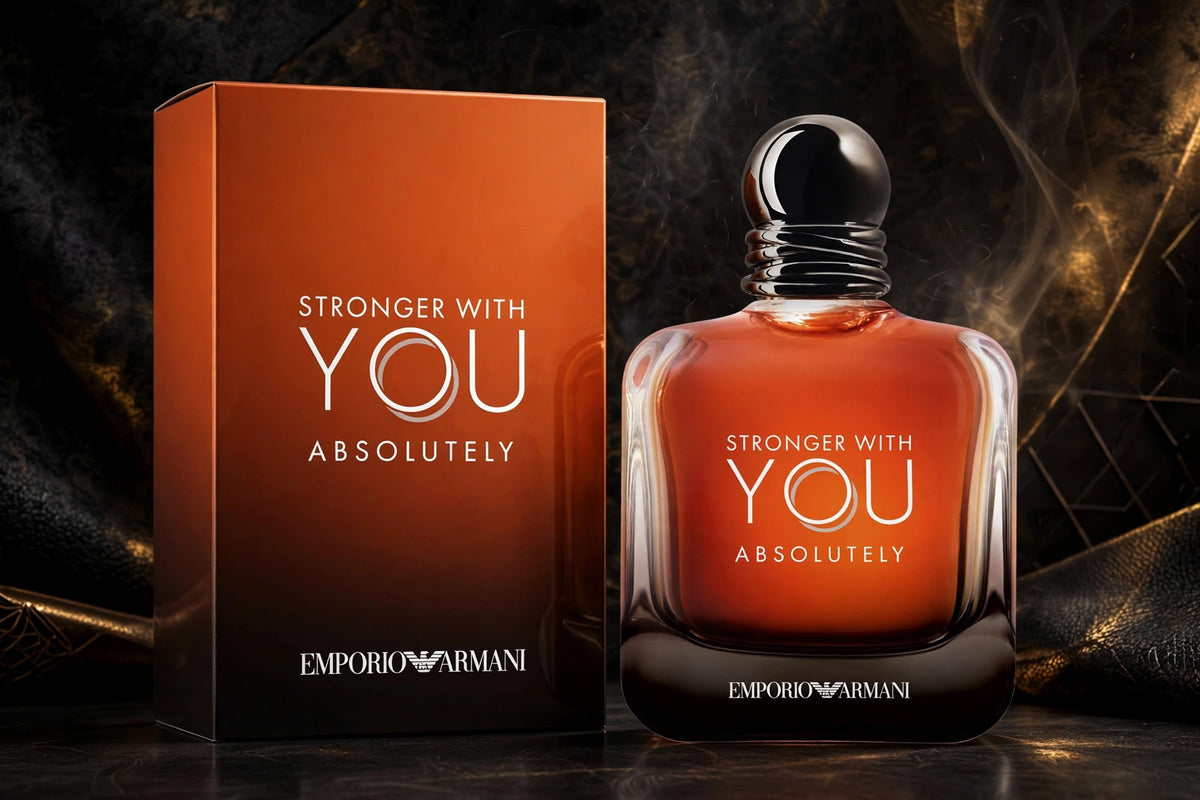 Emporio Armani Stronger With You Absolutely Eau de Parfum for Men, 3.3 oz / 100ml,
