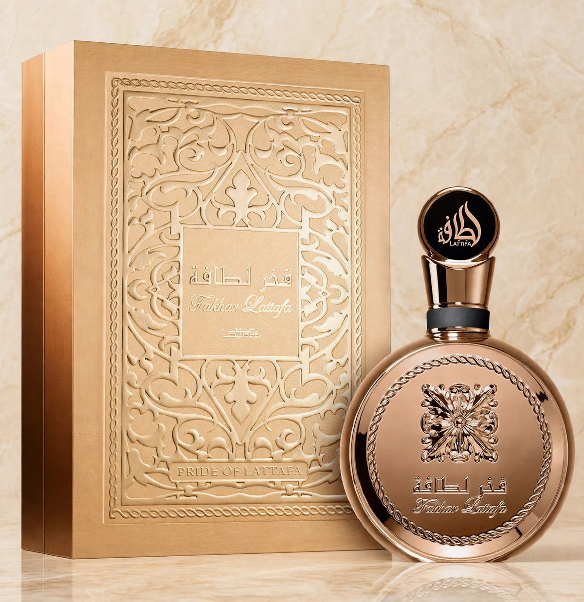 Lattafa Fakhar Gold Extrait Eau de Parfum Unisex 3.4 oz / 100ml – Floral Amber Woody Fragrance