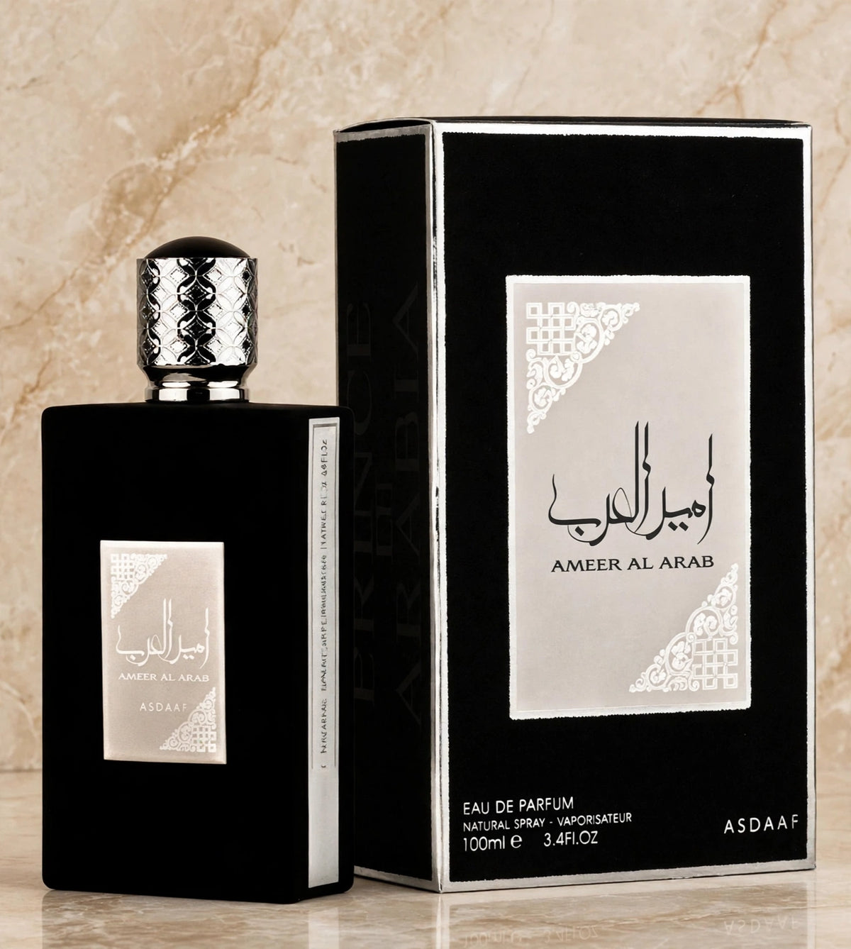 Asdaaf Ameer Al Arab Eau de Parfum for Men 3.4 oz / 100ml – Aromatic Oriental Fragrance