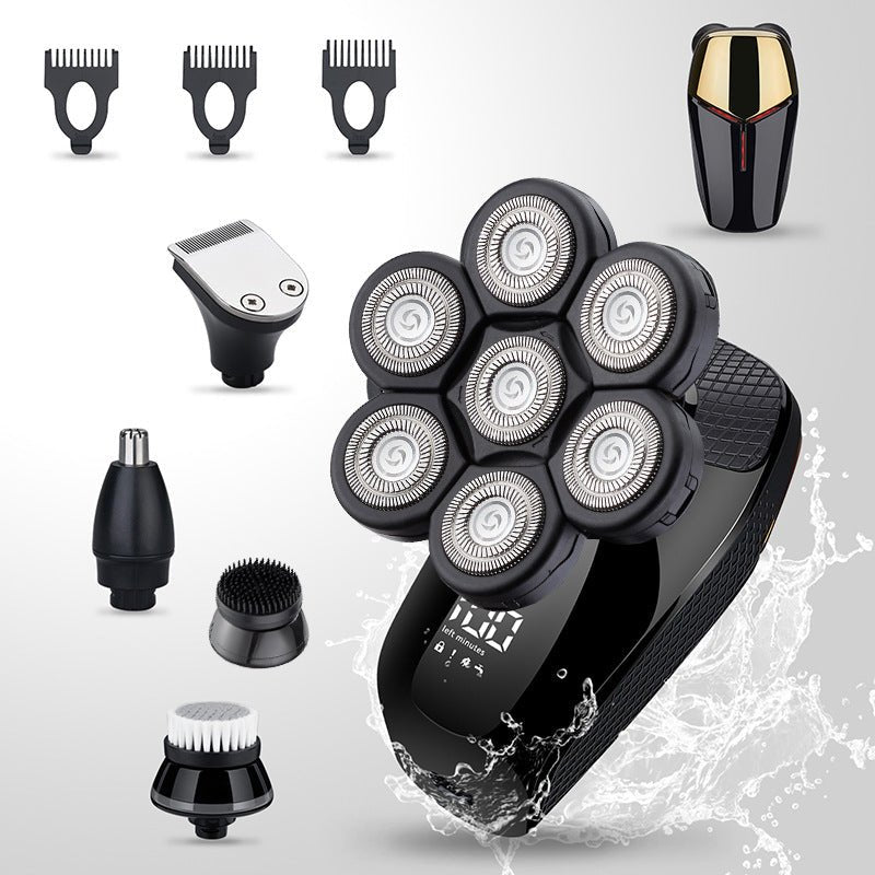 Rechargeable Electric Shaver with Digital Display