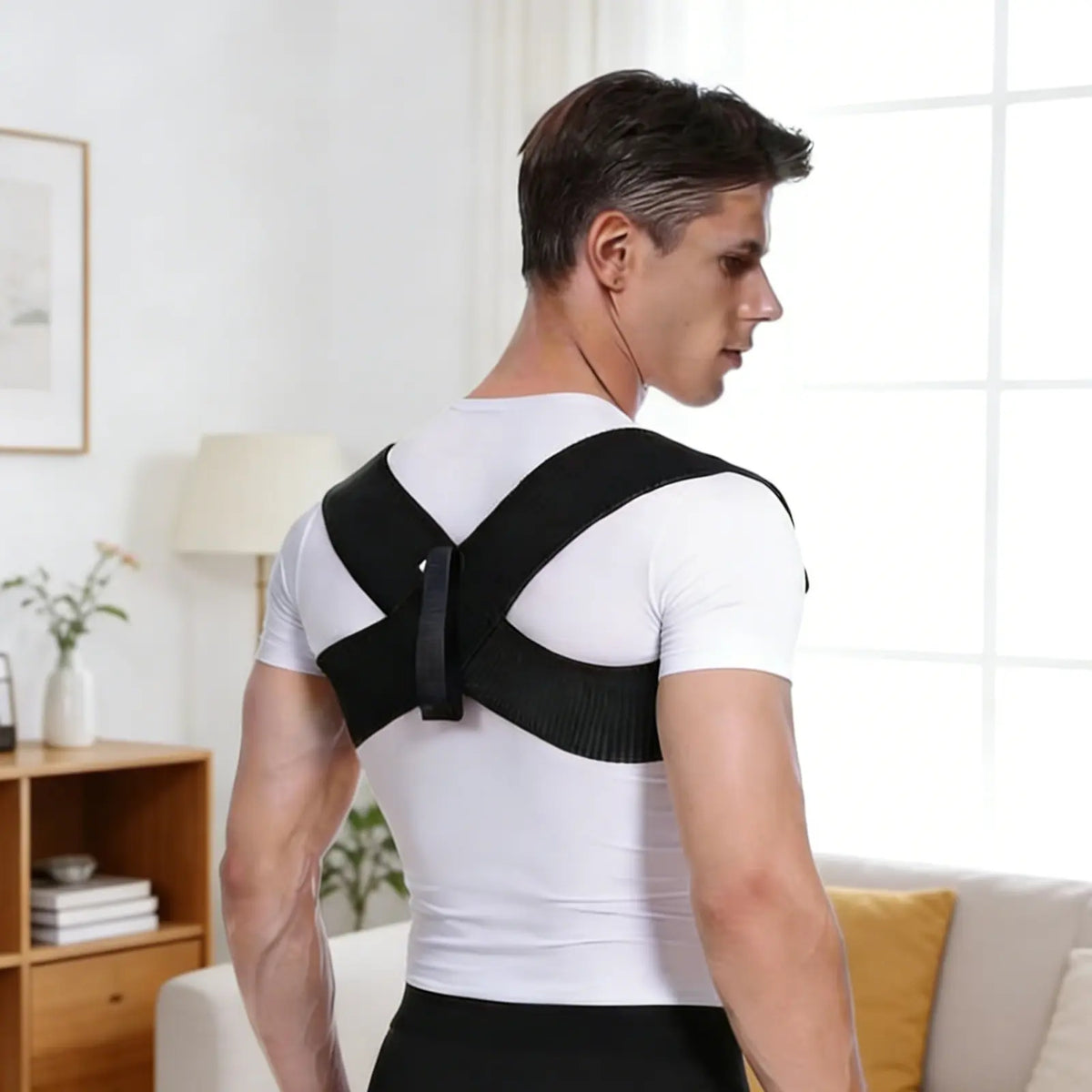 VKN Shoulder Straps - Posture Support Straps for Men & Women – Elastic Back Support, Straight Back Support, Use at Home or in Office (S-XXL)