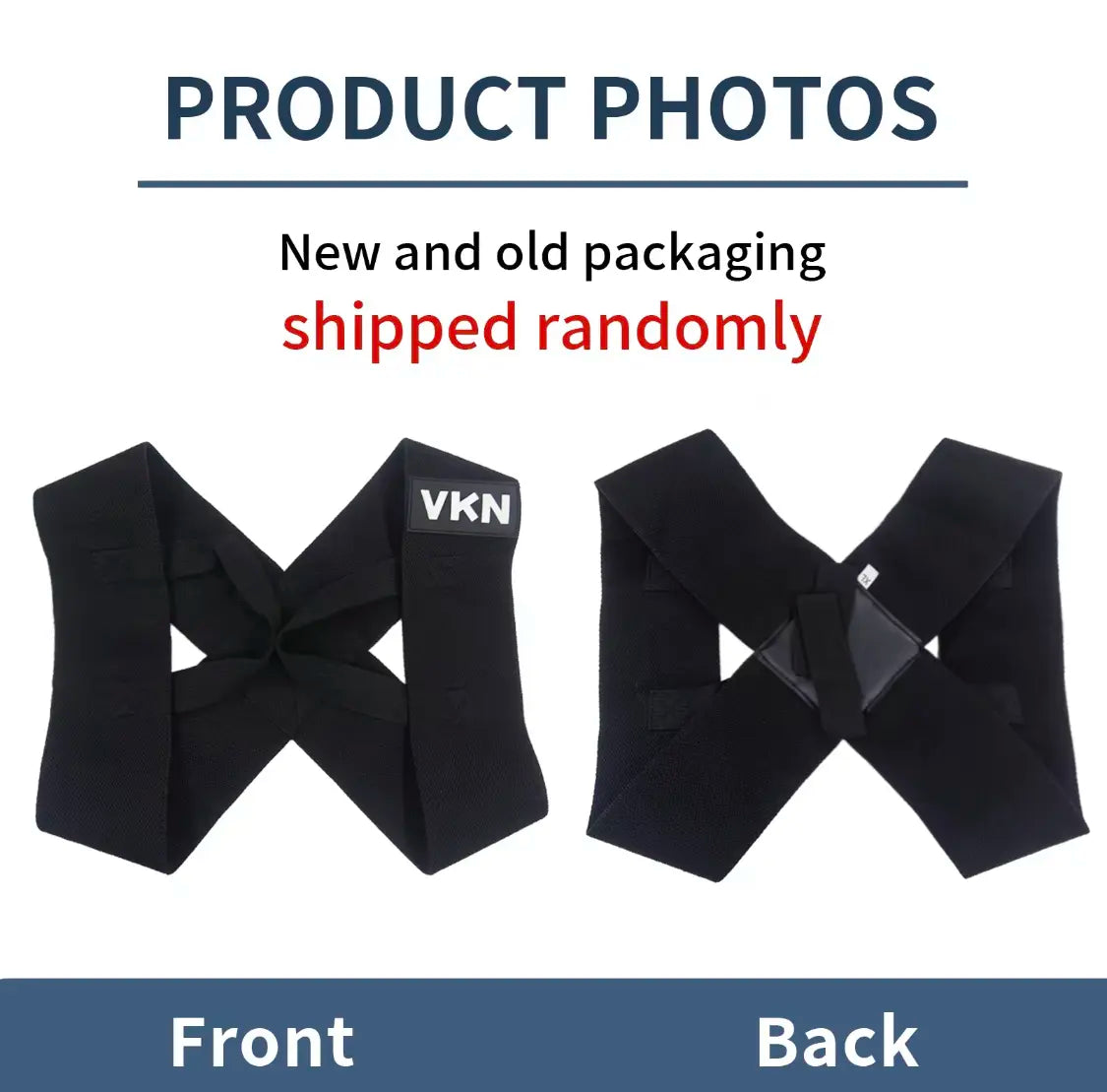 VKN Shoulder Straps - Posture Support Straps for Men & Women – Elastic Back Support, Straight Back Support, Use at Home or in Office (S-XXL)