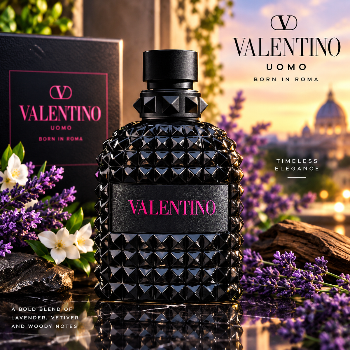 Valentino Born in Roma Uomo Extradose Eau de Parfum for Men, 3.4 Fl Oz