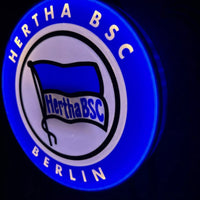 Hertha BSC Berlin LED-Leuchtschild Lampe Fandeko