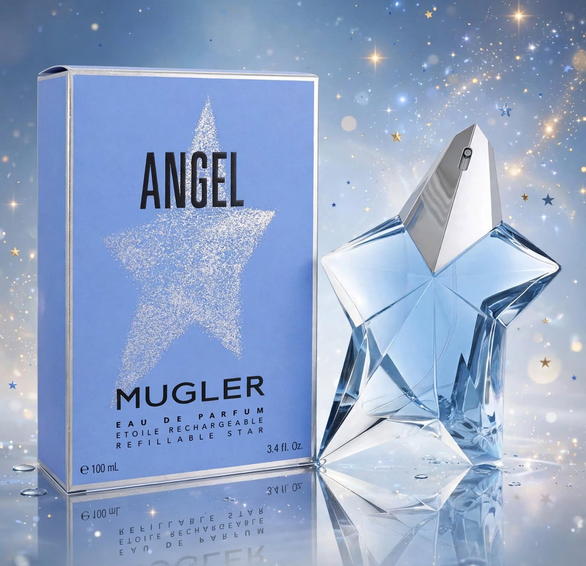 Mugler Angel EDP 100ml / 3.4 oz for Women – Refillable Star Perfume