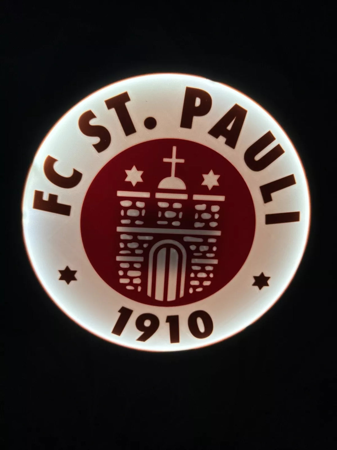 FC St. Pauli LED illuminated sign