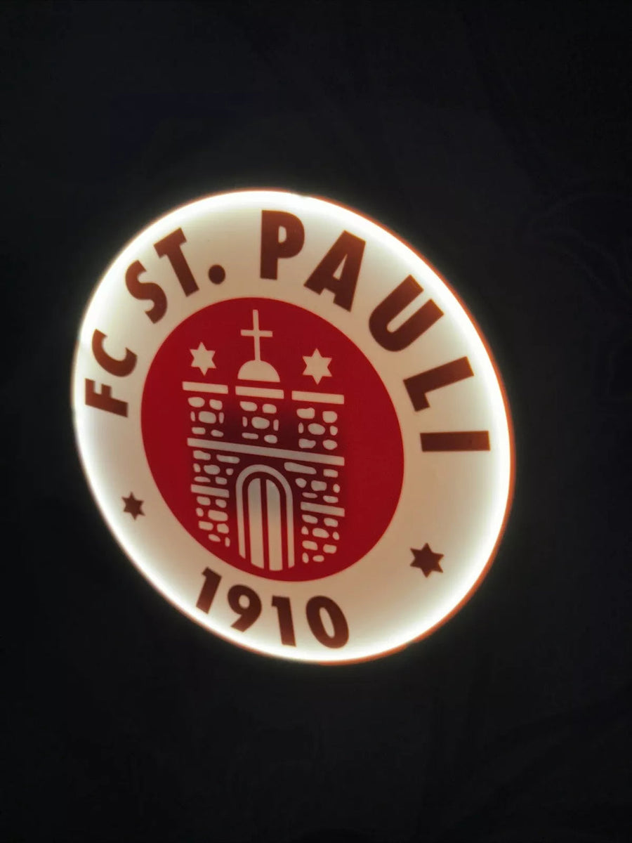 FC St. Pauli LED illuminated sign