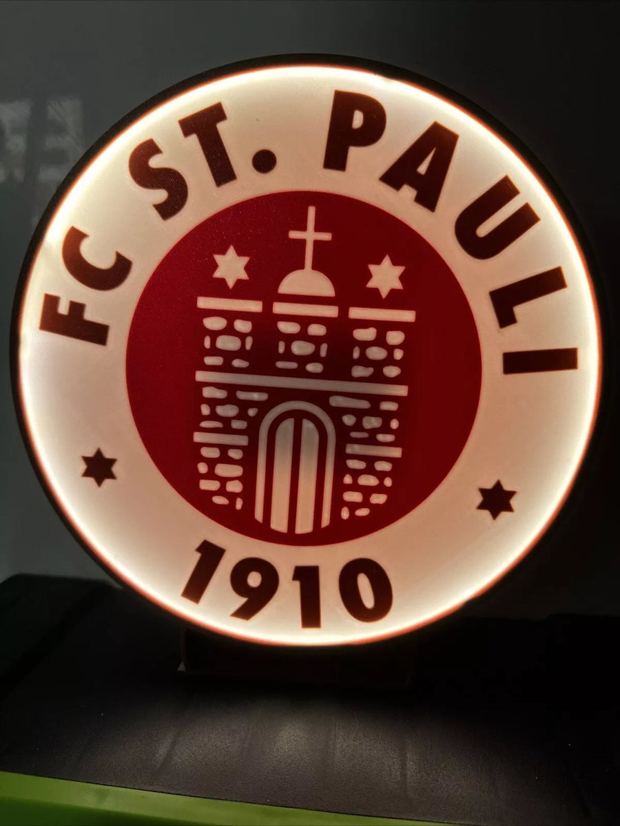 FC St. Pauli LED illuminated sign